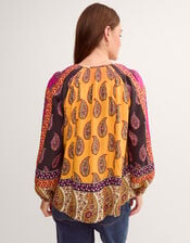 Magdalena Paisley Print Blouse, Pink (PINK), large