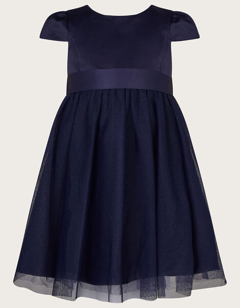 Baby Tulle Bridesmaid Dress  Blue, Blue (NAVY), large