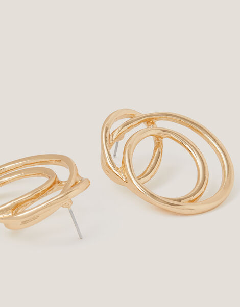 Swirl Statement Stud Earrings, , large