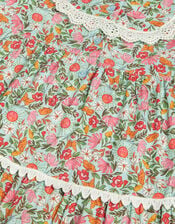Solstice Print Tiered Dress, Green (GREEN), large