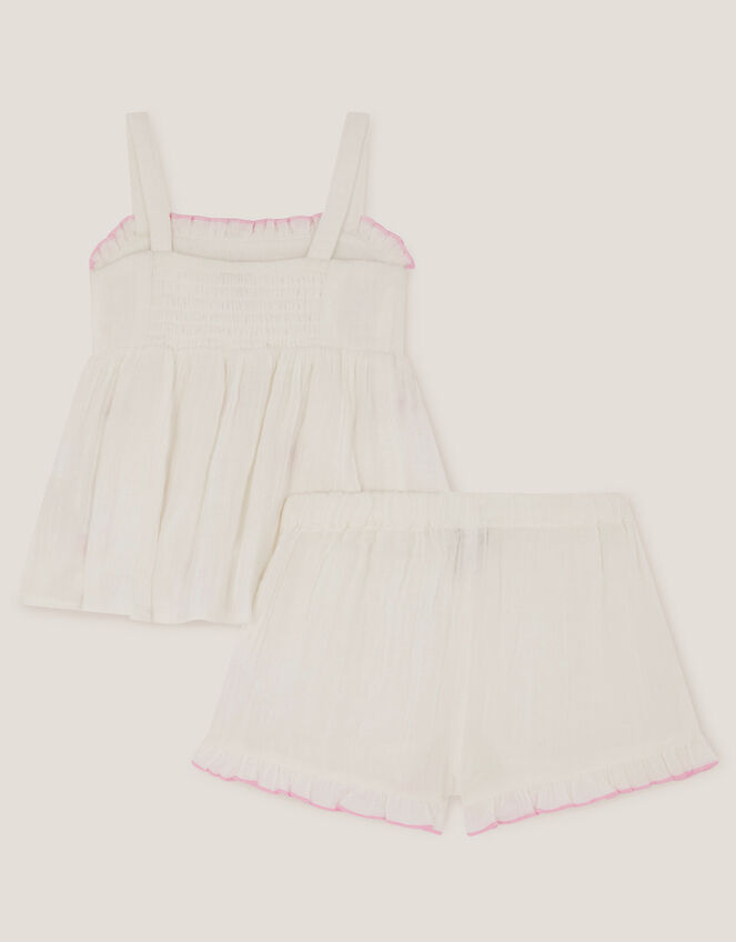 Baby Strawberry Top & Shorts Set, White (WHITE), large