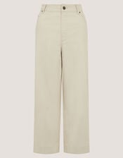 Hallie Regular Cropped Wide Leg Jeans, Natural (ECRU), large