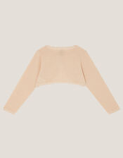 Maeve Bow Button Cardigan, Gold (GOLD), large