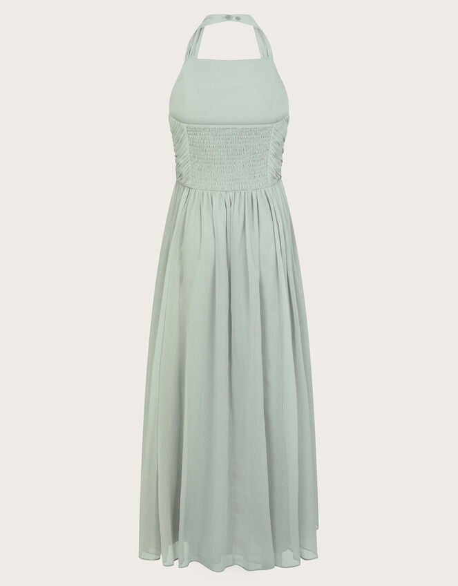 Ayo Halter Prom Maxi Dress, Green (SAGE), large
