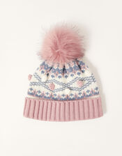 Freda Nordic Beanie Hat, Multi (MULTI), large
