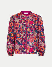 East Embellished Floral Bomber Jacket, Multi (MULTI), large