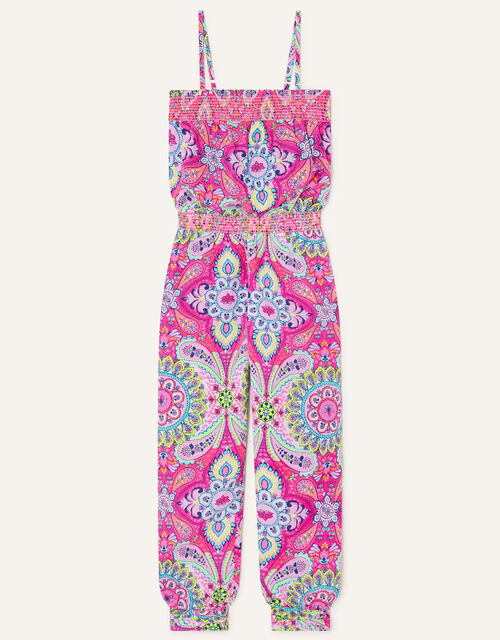 Paisley Print Jumpsuit, Pink (PINK), large