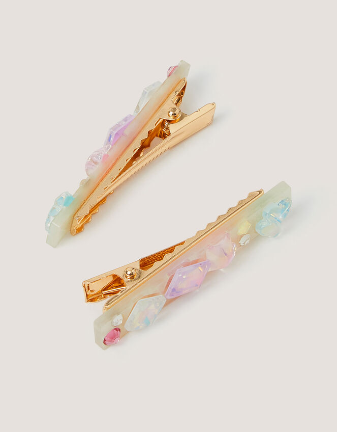 2-Pack Cosmic Jewel Hair Clips, , large