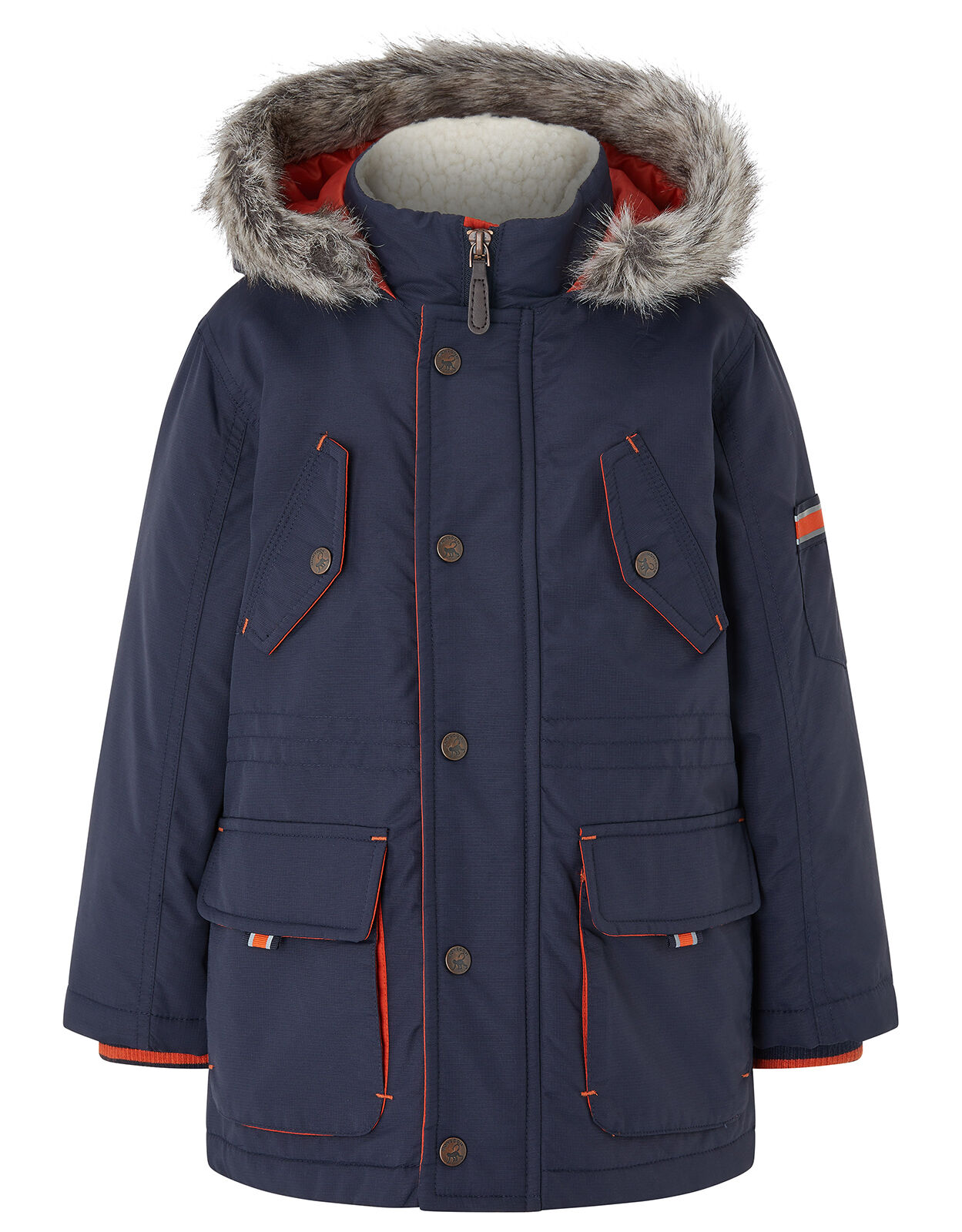 Boys Parka Coat with Hood Blue