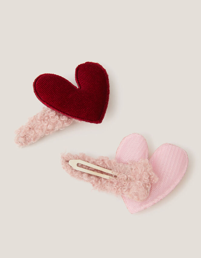 2-Pack Heart Borg Hair Clips, , large