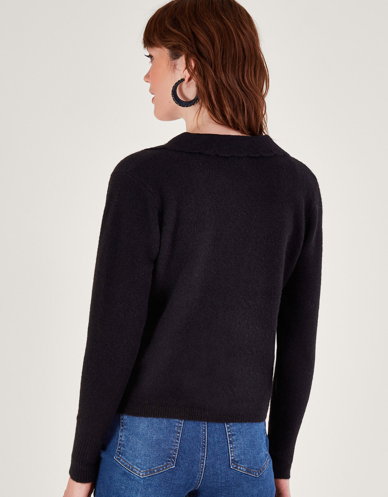 Ladies black v neck cardigan new arrivals