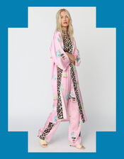 Crās Hawaii Printed Leopard Side-Stripe Trousers, Pink (PINK), large