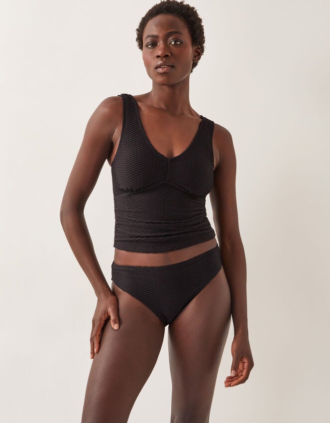 Alicia Rib Bikini Bottoms, Black (BLACK), large