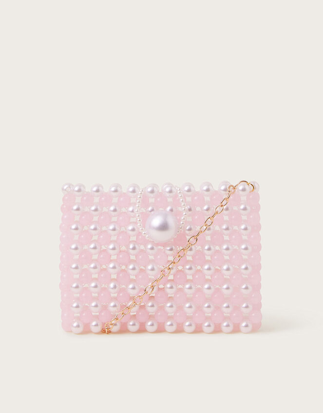 Chain Strap Beaded Bag, , large