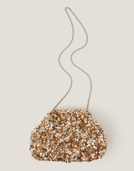 Kira Sequin Clutch Bag, , large