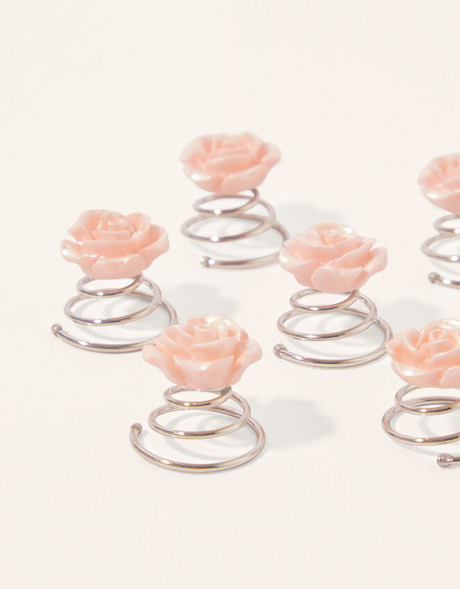 Pearl Flower Hair Jewels, , large