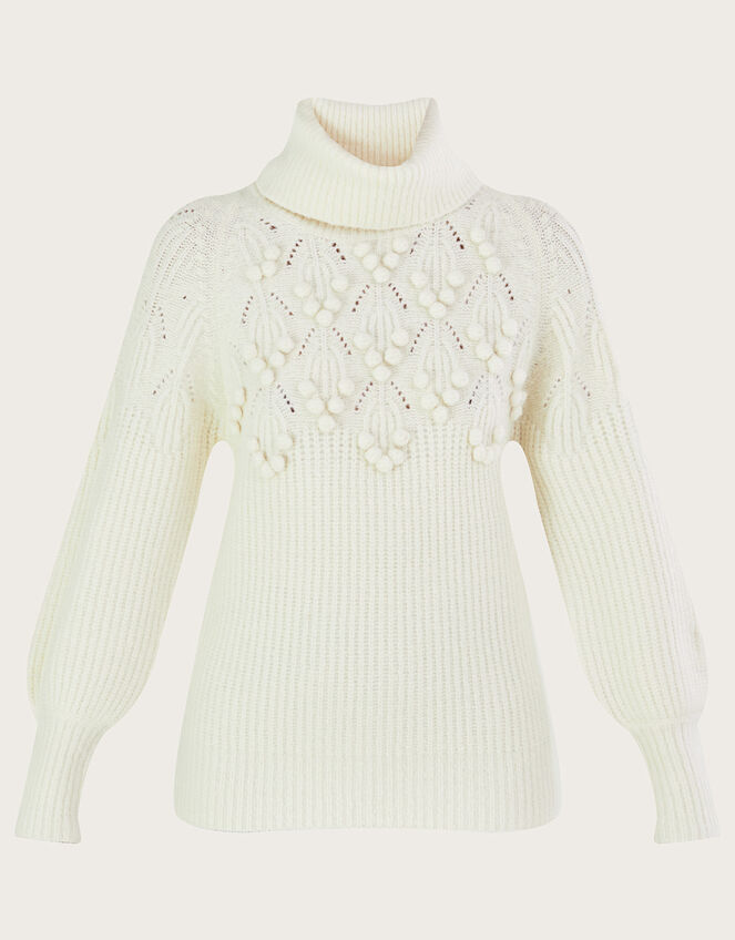 Bobble Longline Jumper , Ivory (IVORY), large