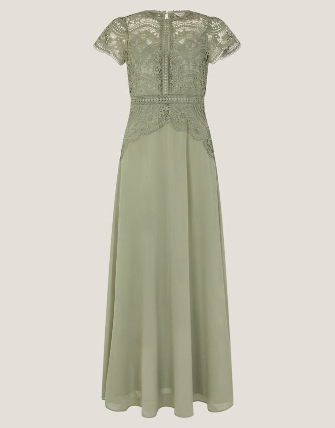 Monica Lace Bridesmaid Dress, Green (PALE GREEN), large