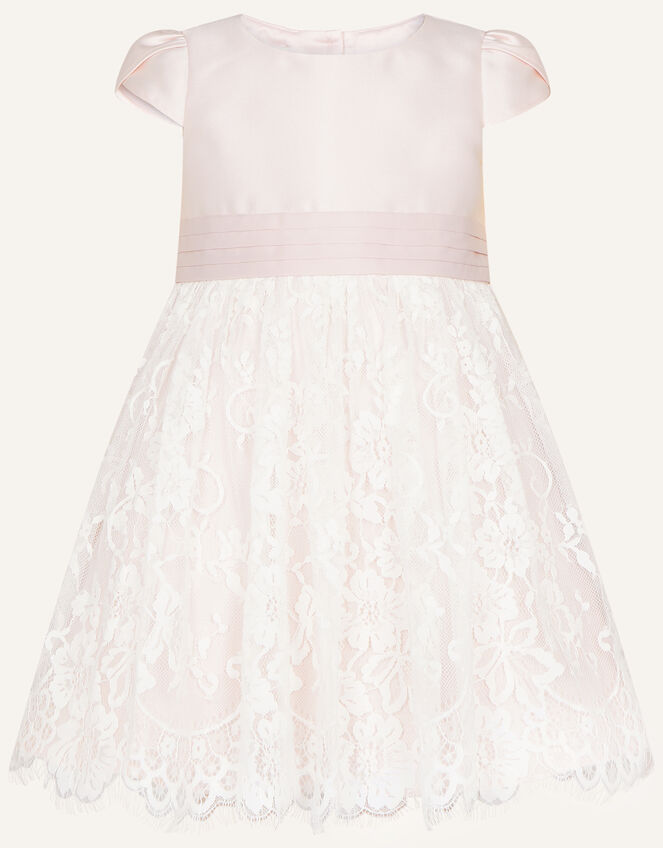 Baby Lace Skirt Bridesmaid Dress, Pink (PINK), large