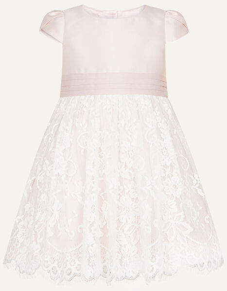 Baby Lace Skirt Bridesmaid Dress Pink, Pink (PINK), large