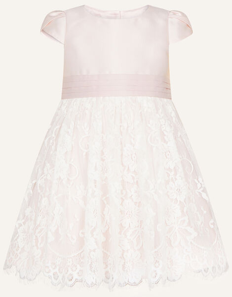 Baby Lace Skirt Bridesmaid Dress Pink, Pink (PINK), large