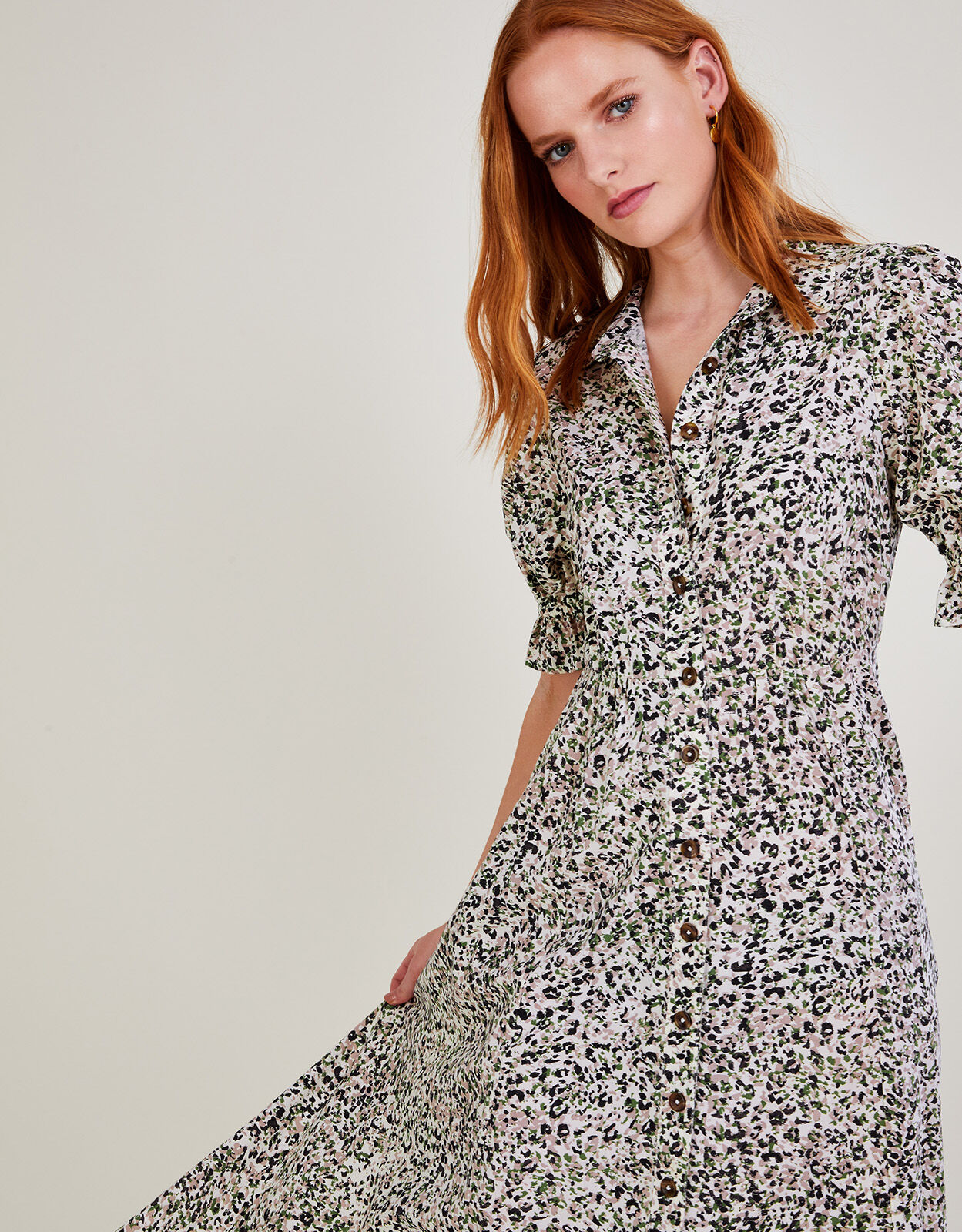 Monsoon leopard shop print dress