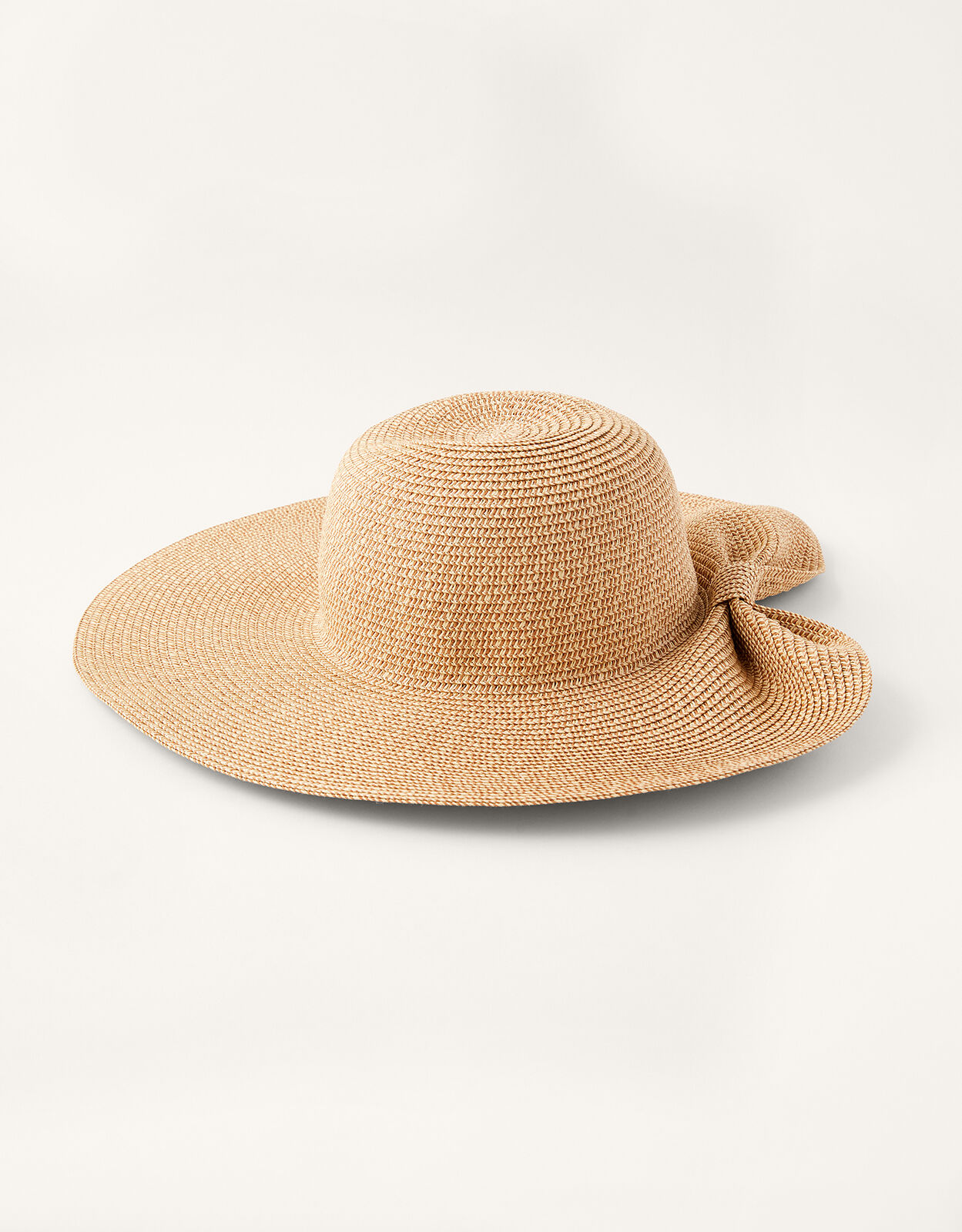 Straw hat with bow clearance