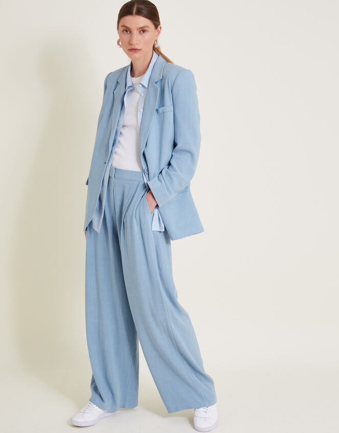 Sabrina Wide-Leg Trousers, Blue (BLUE), large