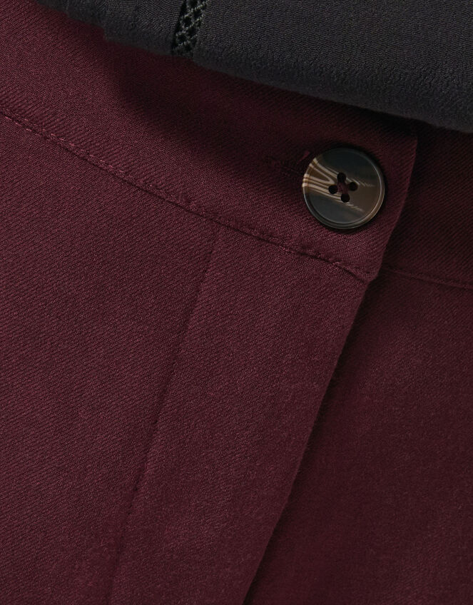 Julia Straight Crop Pants, Purple (AUBERGINE), large