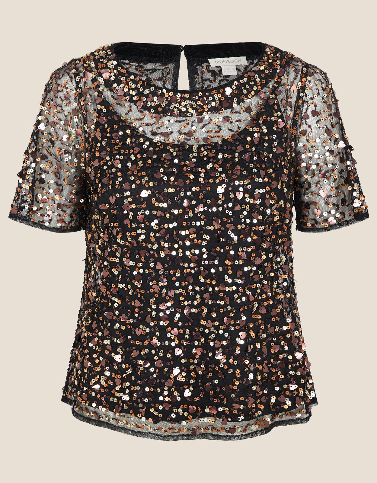Monsoon sequin hotsell top