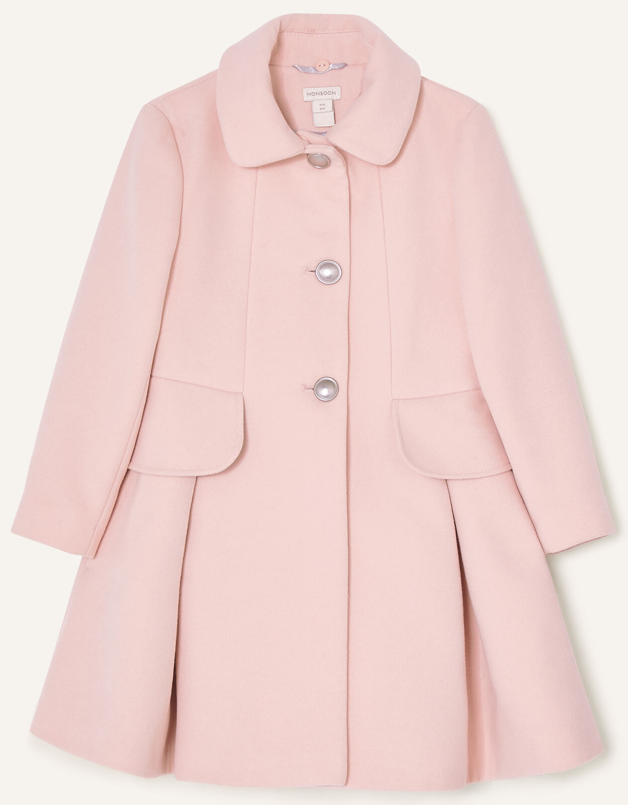 Frill Bow Back Coat Pink Girls Coats Jackets Monsoon ROI