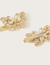 Rebecca Jewel Butterfly Hair Clips Set of Two	, , large