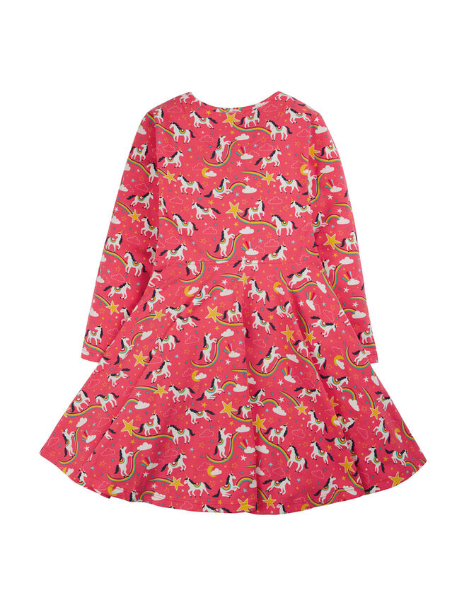 Frugi Sofia Skater Dress, Pink (PINK), large