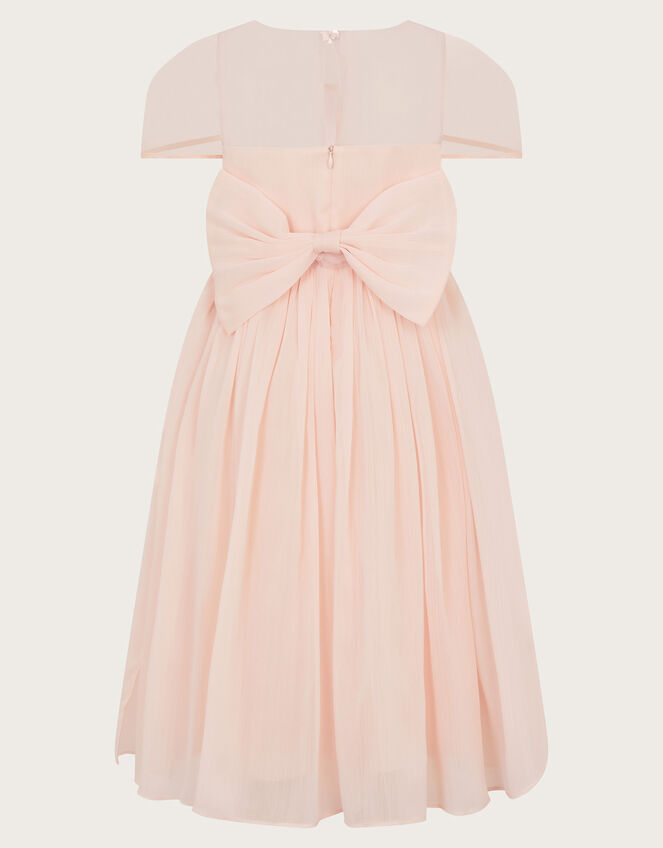 Claire Crinkle Chiffon Dress, Pink (PINK), large