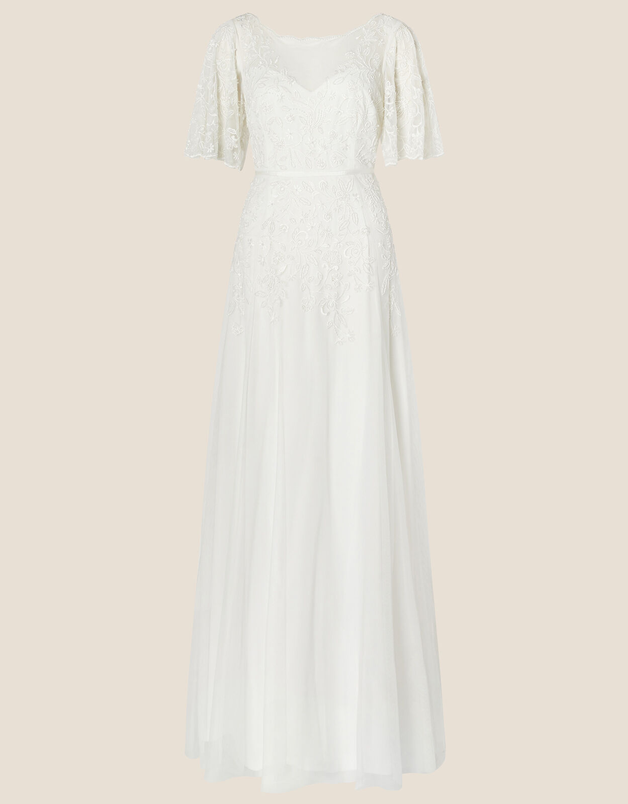 Monsoon clara wedding dress top