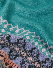 Fair Isle Knit Scarf, , large
