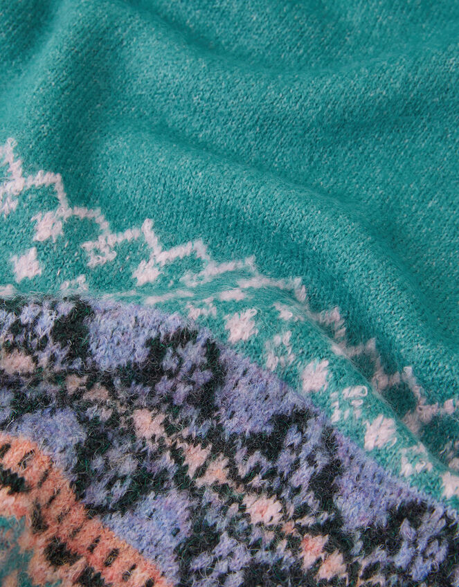 Fair Isle Knit Scarf, , large