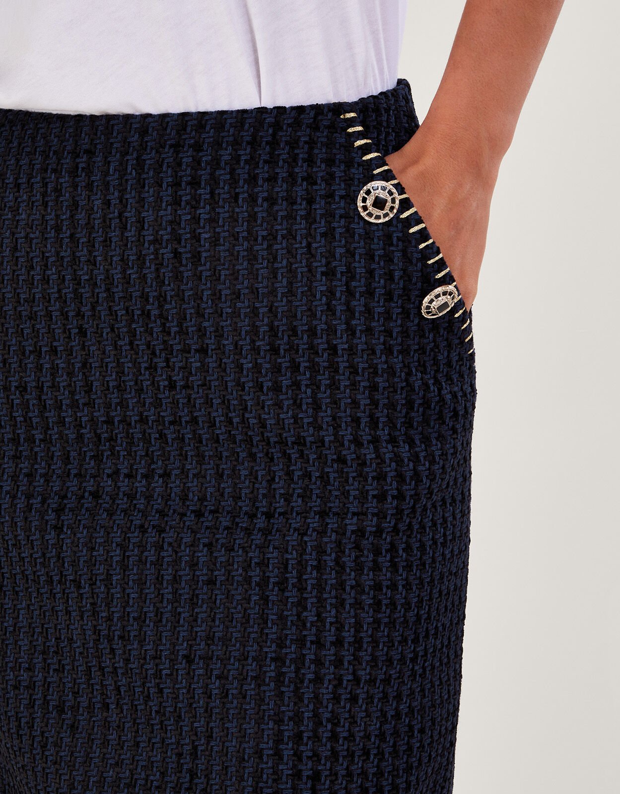 Tilly Tweed Short Skirt Black Skirts Monsoon ROI