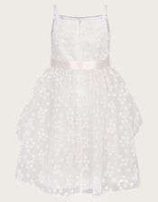 Jasmine Organza Flower Dress, Ivory (IVORY), large