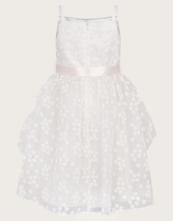 Jasmine Organza Flower Dress, Ivory (IVORY), large