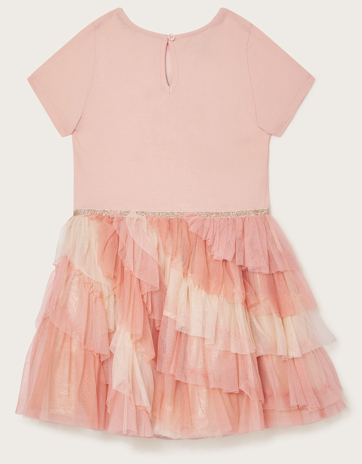 Unicorn Angle Layer Disco Dress Pink 