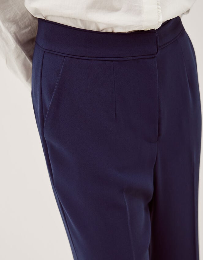 Erin Flared Trousers, Blue (NAVY), large