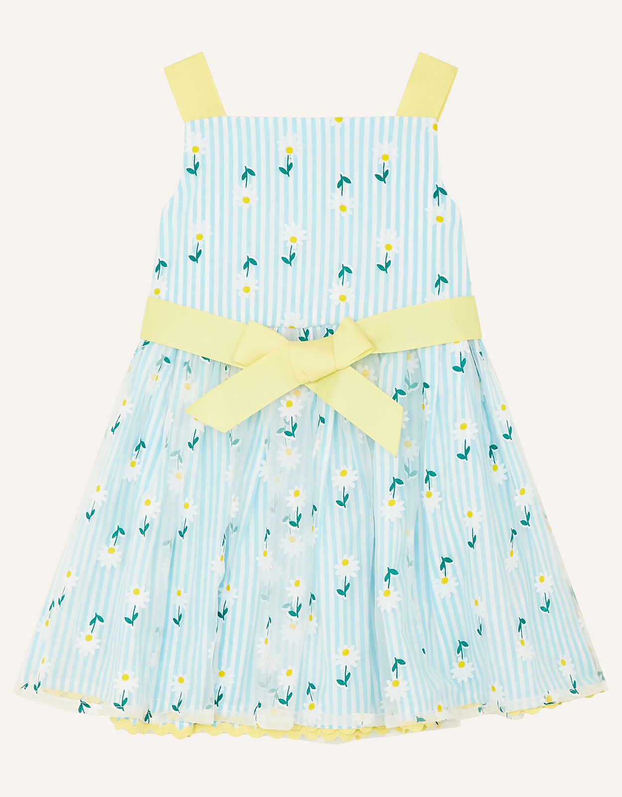 Baby Daisy Stripe Dress Blue