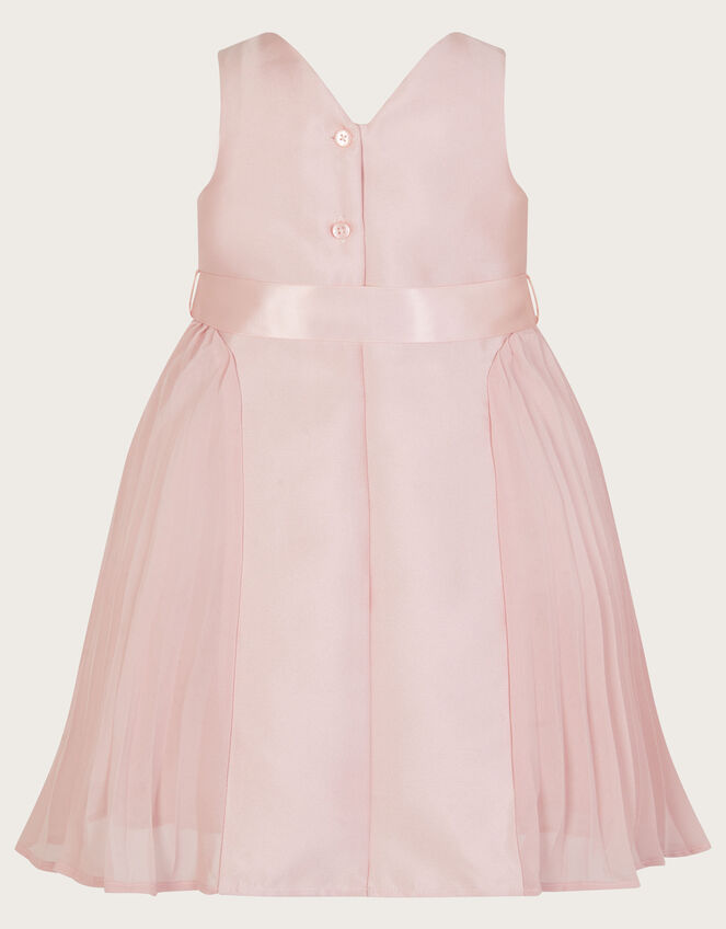 Baby Polly Pleated Bridesmaids Dress, Pink (PINK), large