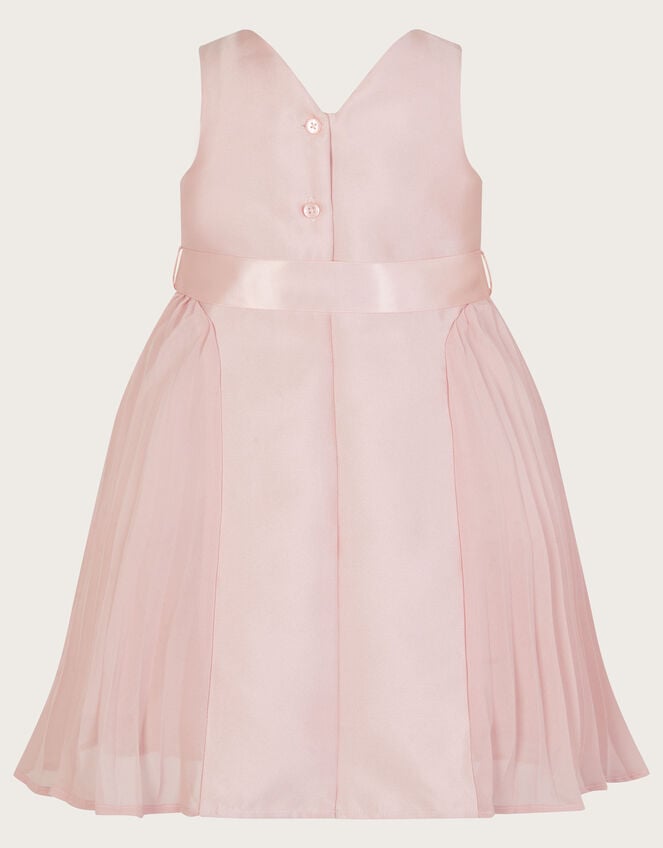 Baby Polly Pleated Bridesmaids Dress, Pink (PINK), large