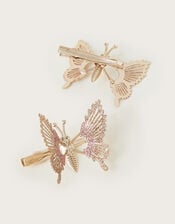 2-Pack Spring Glitter Butterfly Clips, , large