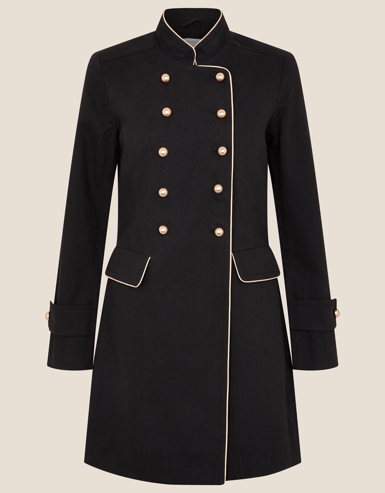 Monsoon mya military coat top