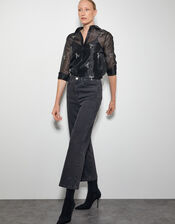 Betty Bow Organza Blouse, Black (BLACK), large