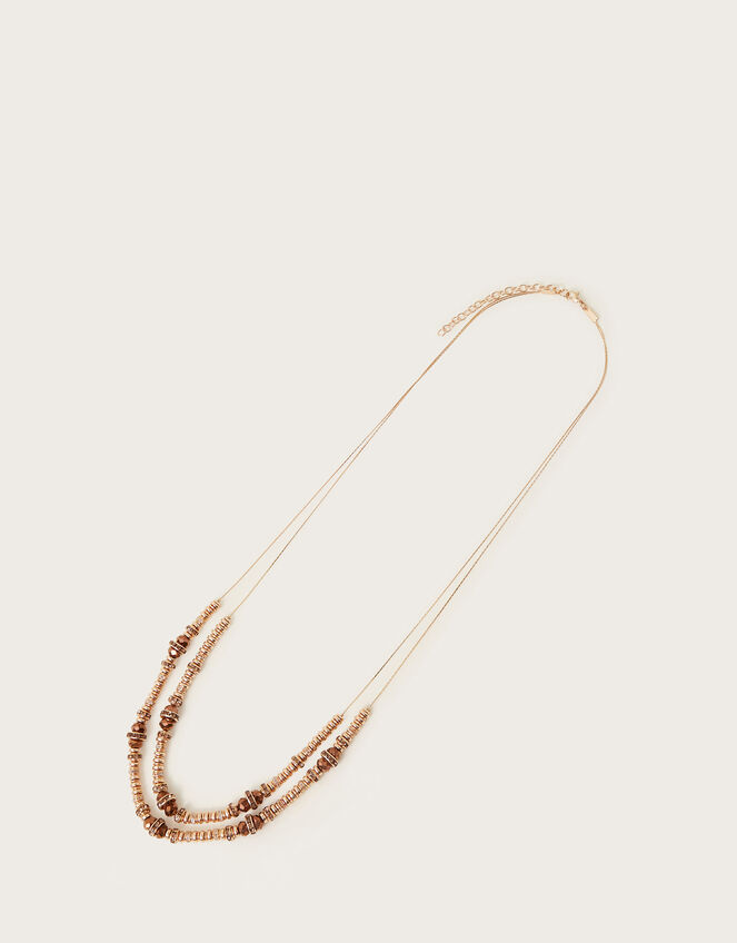 Layered Beaded Necklace, , large