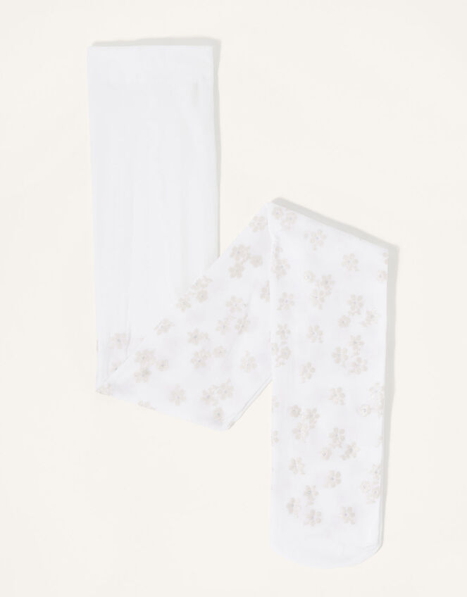 Floral Print Tights, Pink (PINK), large